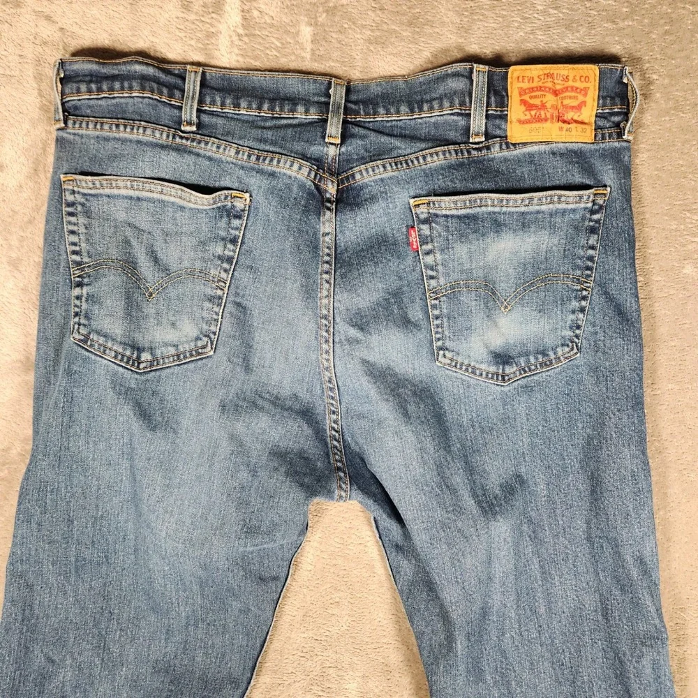 Levi's‎ 505 Jeans Mens 40X32 Blue Excellent Regular Fit Straight Leg 00505-1959